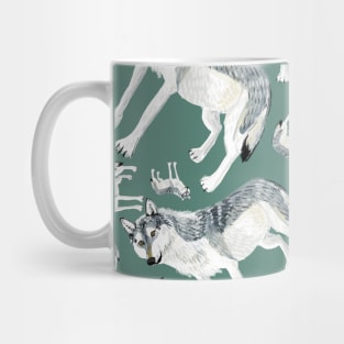 Totem Alberta Wolf Pattern Mug